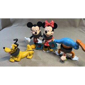Vintage Disney Applause Bobblehead Set of 4 Mickey Unlimited